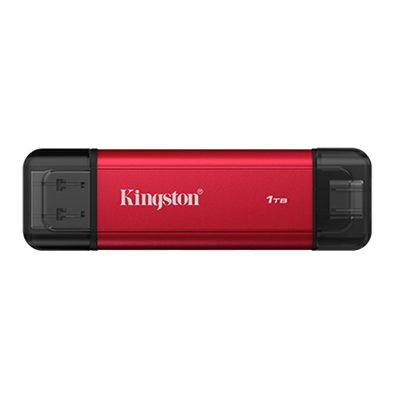 SSD ESTERNO 1000GB(1TB) PORTABLE USB+USB-C SPSD/1TB KINGSTON READ:1050MB/S - WRITE:950MB/S