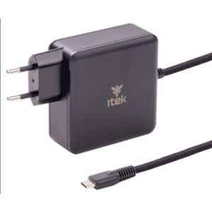 ALIMENTATORE A MURO ITEK ITNBACWB100 PERNOTEBOOK E DISPOSITIVI USB-C, PD - 100W, TECNOLOGIA GAN