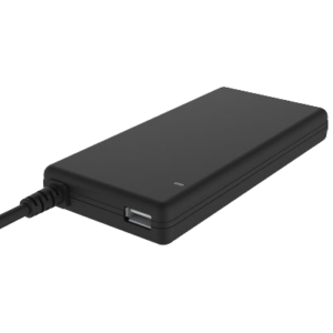 ALIMENTATORE UNIVERSALE ITEK ITNBAC90 SLIM PER NB 90W CON 12 CONN.,PORTA USB 5V1A, 100/240VAC, 9. 5/24VDC (GOMMA SOFT-TOUCH)