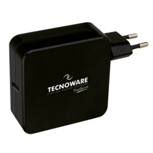 ALIMENTATORE USB-C DA CASA 1P TECNOWARE FAU17704 NERO 65W