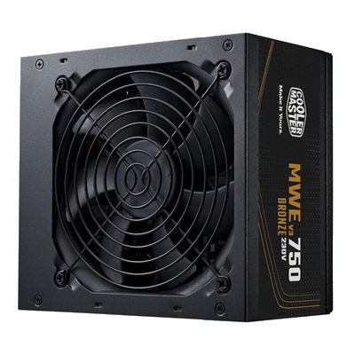 ALIMENTATORE ATX 750W COOLER MASTER MWE750 V3 BRONZE MPE-7501-ACABW-3BEU 750WATT FAN120MM NON MODULARE FINO:27/03