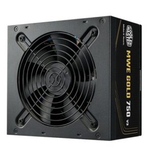 ALIMENTATORE ATX 750W COOLERMASTER MWE GOLD V3 MPE-7506-ACAG-BEU PFC-ATTIVO 80+ 240VAC NON MODULARE FAN120MM 140X150X FINO:27/03