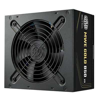 ALIMENTATORE ATX 850W COOLER MASTER MWE GOLD V3 MPE-8506-ACAG-BEU PFC-ATTIVO 80+ 240VAC NON MODULARE FAN120MM 140X150 FINO:27/03