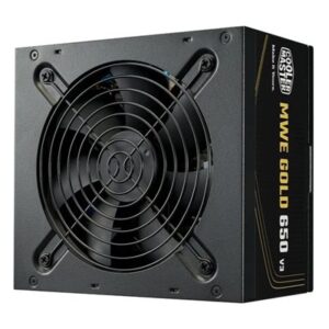 ALIMENTATORE ATX 650W COOLERMASTER MWE GOLD V3 MPE-6502-ACAAG-3BEU PFC-ATTIVO 80+ 240VAC NON MODULARE FAN120MM 140X15 FINO:27/03