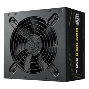 ALIMENTATORE ATX 650W COOLERMASTER MWE GOLD V3 MPE-6502-ACAAG-3BEU PFC-ATTIVO 80+ 240VAC NON MODULARE FAN120MM 140X15 FINO:27/03