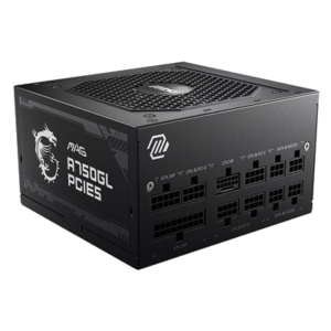 ALIMENTATORE ATX 750WATT MSI MAG A750GL PCIE5 80+GOLD MODULARE FAN120MM ACTIVE PFC FINO:10/04