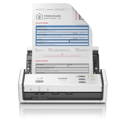 SCANNER BROTHER ADS-1300 DOCUMENTALE (DUAL CIS) A4 30PPM/60IPM ADF USB, SCANS TESSERE FINO:31/03