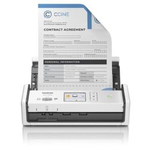 SCANNER BROTHER ADS-1800W DOCUMENTALE (DUAL CIS) A4 30PPM/60IPM ADF LCD TOUCH USB WIFI, SCANS TESSER FINO:31/03