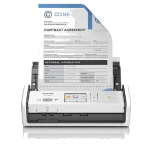 SCANNER BROTHER ADS-1800W DOCUMENTALE (DUAL CIS) A4 30PPM/60IPM ADF LCD TOUCH USB WIFI, SCANS TESSER FINO:31/03