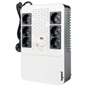 UPS LEGRAND LG-310081 KEOR MULTIPLUG GR 600VA/360W LINE INTERACTIVE 8XSCHUKO USB FINO:31/03