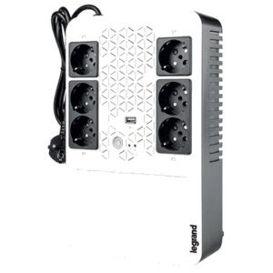 UPS LEGRAND LG-310081 KEOR MULTIPLUG GR 600VA/360W LINE INTERACTIVE 8XSCHUKO USB FINO:31/03
