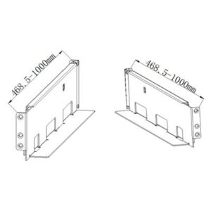 UPS ELSIST - ACCESSORIO KIT 2 STAFFE DI SUPPORTO UPS RACK EL-RAILKIT FINO:31/03