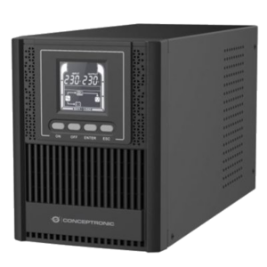UPS CONCEPTRONIC ZEUS52E1K 1000VA/900W TOWER -HID USB COMMUNICATION-EPO- CAPACITÀ DELLA BATTERIA 24V - 12V/9AH 4P IEC FINO:31/03