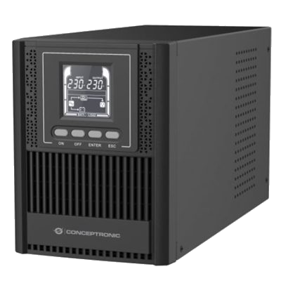 UPS CONCEPTRONIC ZEUS52E1K 1000VA/900W TOWER -HID USB COMMUNICATION-EPO- CAPACITÀ DELLA BATTERIA 24V - 12V/9AH 4P IEC FINO:31/03