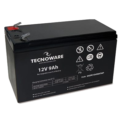 BATTERIA X UPS/ANTIFURTI/ETC. 12V9.0AH TECNOWARE - EACPE12V09ATWP - CM. 151X65X94+5 (LXPXH) ERMETICA AL PIOMBO
