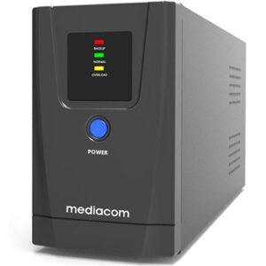 UPS MEDIACOM M-UPS801B AC 140-290 V 480 WATT / 800 VA, TOWER, BATTERY 12V/9AH, CONNETTORI USCITA 2 CAVO DI ALIMENTAZI FINO:10/04