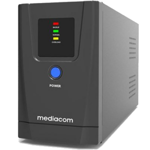 UPS MEDIACOM M-UPS801B AC 140-290 V 480 WATT / 800 VA, TOWER, BATTERY 12V/9AH, CONNETTORI USCITA 2 CAVO DI ALIMENTAZI FINO:10/04