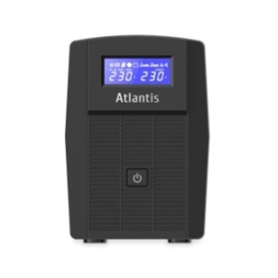UPS ATLANTIS A03-HP1003 800VA/480W SINEWAVE LINE INTERACTIVE CON ADVANCED AVR BOOST E CUCK-BATT.12V-9AH-DISP.LCD,INTERF.USB-HID