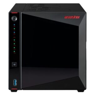 NAS ASUSTOR AS5404T X 4HDD/SSD 3.5"/2.5"SATA3 6GB/S -NO HD- QUAD CORE 2.0GHZ-4GB DDR4 SODIMM-2P 2.5GIGA-4 X M.2 NVMEFINO:31/03