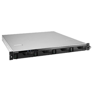 NAS ASUSTOR AS6504RD X 4SLOT 3.5"/2.5"-NO HD- RACK 1U ALIM.RIDOND.-QC 2,1GHZ-8GB DDR42P 2.5G 2P GLAN-1 PCIE GEN3 SLITTE GAR.3Y