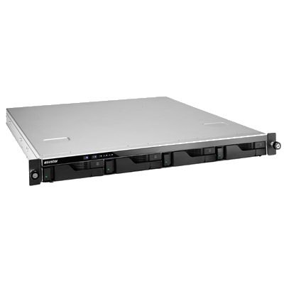 NAS ASUSTOR AS6504RD X 4SLOT 3.5"/2.5"-NO HD- RACK 1U ALIM.RIDOND.-QC 2,1GHZ-8GB DDR42P 2.5G 2P GLAN-1 PCIE GEN3 SLITTE GAR.3Y
