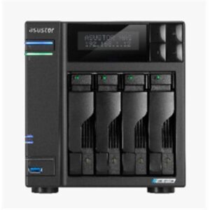 NAS ASUSTOR AS6704T V2 X 4HDD/SSD 3.5"/2.5"SATA3 6GB/S -NO HD- QC 2.0GHZ-4GB DDR4-2P 5G-4XM.2 NVME 1P PCIE GEN3-GAR.3 ANNI