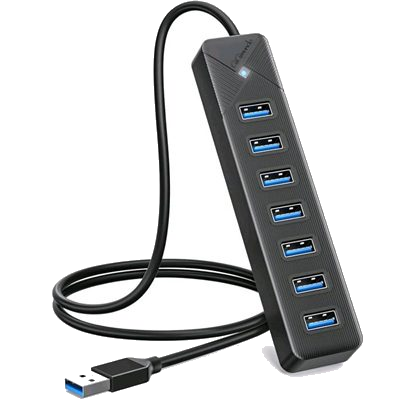 HUB USB3.0 7P ENCORE EN-380 HUB USB 7 PORTE