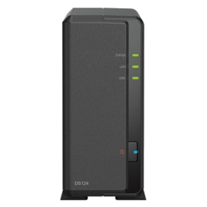 NAS SYNOLOGY DS124 X 1HD/SSD 3.5"/2.5" SATA2/3 -NO HD-CPU RTD1619B -1P RJ45 1GBE,-2P USB3.2- GAR.2 ANNI