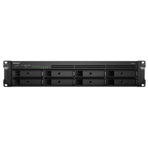 NAS SYNOLOGY RS1221RP+ X 8HD 3.5"/2.5"SATA-NO HD-RACK 4U-QUADCORE 2.2GHZ-DDR4 4GB ECC-4P 1GBE RJ45-2P USB+1PESATA-SUPP.40 TEL.