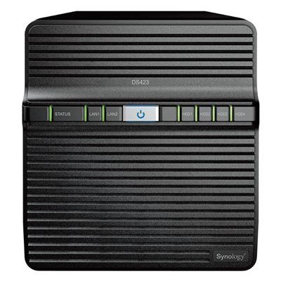 NAS SYNOLOGY DS423 X 4HD SATA2-SENZA DISCHI-CPU QUAD-CORE REALTEK RTD-DDR4 2GB-2P GIGA-