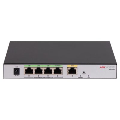 CONTROLLER HIKVISION DS-3WG105GP-SI 1P WAN GIGABIT, 4P LAN POE GIGABIT 1P LAN POE 32AP, 58W -100 UTENTI FINO:31/03