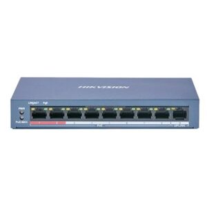SWITCH 8P LAN 10/100M HIKVISION DS-3E0109P-E/M DESKTOP 8P POE + 1P UPLINK 100M QOS - 58W FINO:31/03