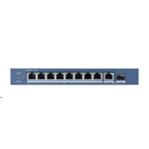 SWITCH 8P LAN GIGABIT HIKVISION DS-3E0510P-E 8P POE + 2P UPLINK - DESKTOP - QOS - 110W FINO:31/03
