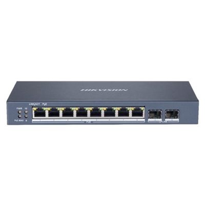 SWITCH 10P LAN GIGABITPOE HIKVISION DS-3E1510P-SI 8P POE-2P SFP-POE 110W - L2 SMART MANAGED