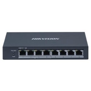 SWITCH 8P LAN GIGABIT HIKVISION DS-3E0508P-O4P POE + 4P RJ45 - CASE METALLICO FINO:31/03