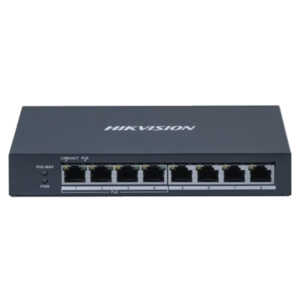 SWITCH 8P LAN GIGABIT HIKVISION DS-3E0508P-O4P POE + 4P RJ45 - CASE METALLICO FINO:31/03