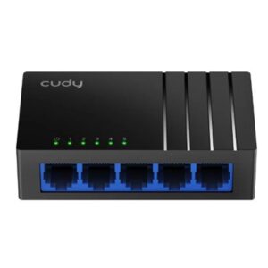 SWITCH 5P LAN GIGABIT CUDY GS105D DESKTOP -PLASTIC CASE
