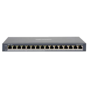 SWITCH 16P GIGABIT HIKVISION DS-3E0516P-O8P GIGABIT POE + 8P RJ45 - 802.3AF/AT -110W FINO:31/03