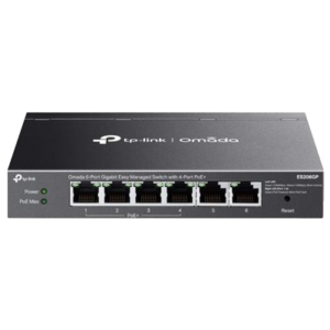 SWITCH INDUSTRIALE 6P TP-LINK IES206GPP CON 3P POE+ 1P POE++ 1P GIGABIT POE+ 1P GIGABIT NON POE-1 SLOT GIGABIT SFP+1 COMBINATO