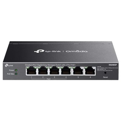 SWITCH INDUSTRIALE 6P TP-LINK IES206GPP CON 3P POE+ 1P POE++ 1P GIGABIT POE+ 1P GIGABIT NON POE-1 SLOT GIGABIT SFP+1 COMBINATO