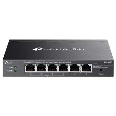 SWITCH INDUSTRIALE 6P TP-LINK IES206GPP CON 3P POE+ 1P POE++ 1P GIGABIT POE+ 1P GIGABIT NON POE-1 SLOT GIGABIT SFP+1 COMBINATO