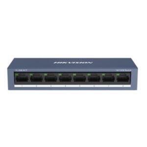 SWITCH 8P LAN 10/100M HIKVISION DS-3E0108-ORJ45UNMANAGED - ACCIAIO FINO:31/03
