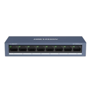 SWITCH 8P LAN 10/100M HIKVISION DS-3E0108-ORJ45UNMANAGED - ACCIAIO FINO:31/03
