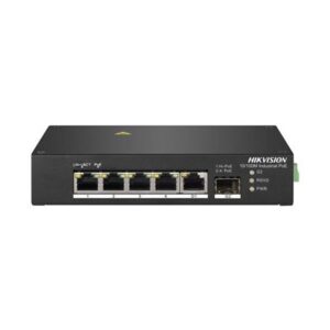 SWITCH INDUSTRIALE 4P 10/100M POE 1P GIGABITS RJ45 1P GIGABIT SFP UPLINK HIKVISION DS-3T0306HP UNMANAGED L2