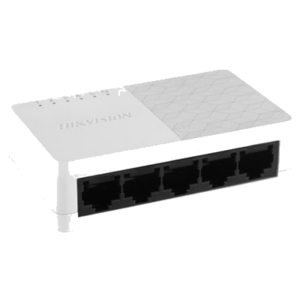 SWITCH 5P LAN GIGABIT HIKVISIONDS-3E0505D-O UNMANAGED - CASE PLASTICO FINO:31/03