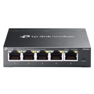 SWITCH 5P LAN GIGABIT TP-LINK ES205G EASY MANAGED- CUST.IN ACCIAIO X DESKTOP (INTEG,CONTR.OMADA SDN)