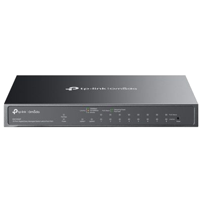 SWITCH 10P LAN GIGABIT POE+ TP-LINK ES210GMP EASY MANAGED 8P GIGABIT POE(INTEG,CONTR.OMADA SDN) FINO:31/03