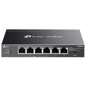 SWITCH 6P LAN GIGABIT POE+ TP-LINK ES206GP EASY MANAGED4P GIGABIT POE(INTEG,CONTR.OMADA SDN)