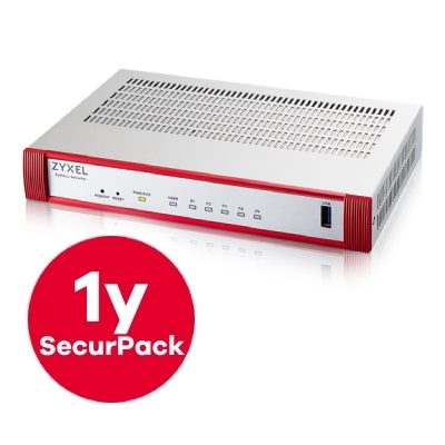 FIREWALL ZYXEL USGFLEX50HP-EU0102F 1P GBE POE 30W 4P GBE 2 GBPS FIREWALL THROUGHPUT. WAN-VPN 20 IPSEC, 15 SSL INCL.1Y SEC.PACK