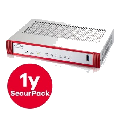 FIREWALL ZYXEL USGFLEX50HP-EU0102F 1P GBE POE 30W 4P GBE 2 GBPS FIREWALL THROUGHPUT. WAN-VPN 20 IPSEC, 15 SSL INCL.1Y SEC.PACK